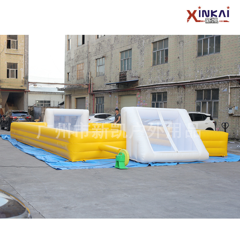 厂家热销充气趣味运动会便携足球场 亲子户外拓展活动道具足球场