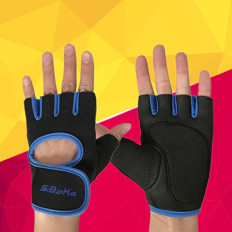健身半指手套男女戶外運動透氣騎行舉重硬拉器械鍛煉壹件代發