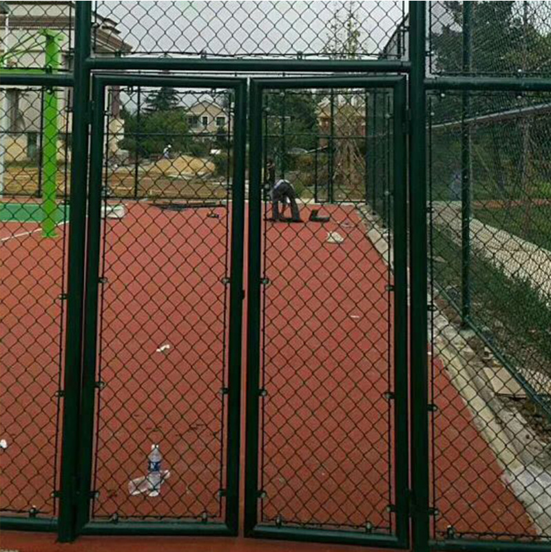 现货体场围栏包胶镀锌勾花网菱形孔网护栏网隔离网铁丝网防护网