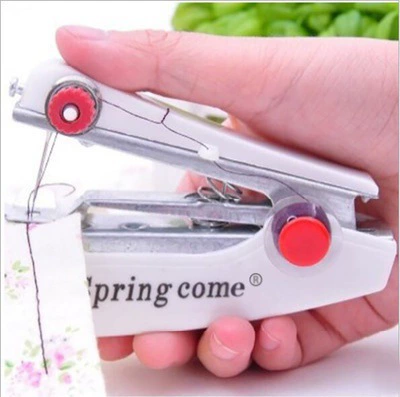 Портативная мини швейная машинка SpringCome, карманная ручная для путешествий, лёгкая 0,15 кг