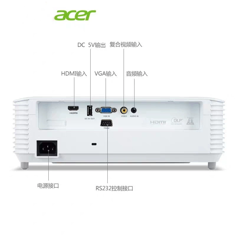 Проектор Acer x128H, Full HD 1080p, для офиса и дома, для бизнеса, обучения и конференций