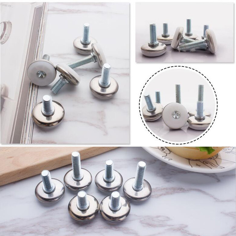 M8白底不锈钢调节脚垫-3