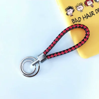 Woven keychain, polyurethane bag, pendant