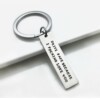 Cross -border stainless steel keychain Drive Safe I love you