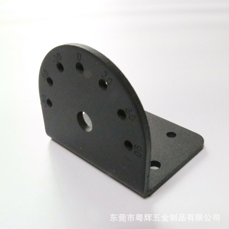 东莞厂家供应喷砂黑色连接件_铁五金配件加工