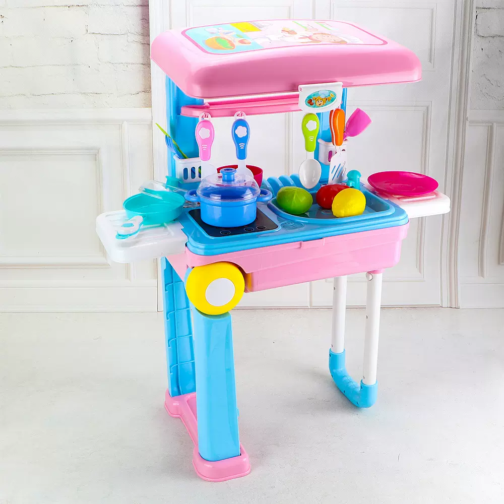 儿童过家家梳妆台玩具3-6岁女孩厨房做饭玩具小医生扮演维修工具