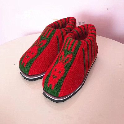 lady new pattern keep warm thickening Wool Cotton-padded shoes Home Furnishing Cotton-padded shoes manual weave Cotton-padded shoes Stock Cotton-padded shoes wholesale