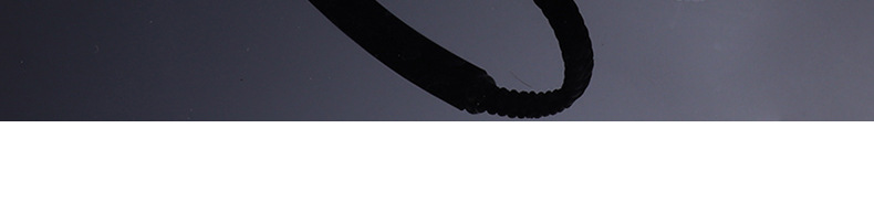 Flettet læderarmbånd med rustfrit stål til par_voghion.com