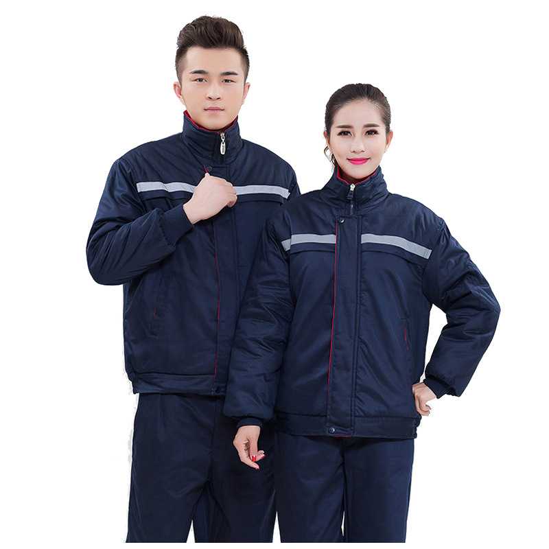 冬季工作服棉衣男工地车间加厚耐磨劳保服防寒汽修工程服棉袄工装