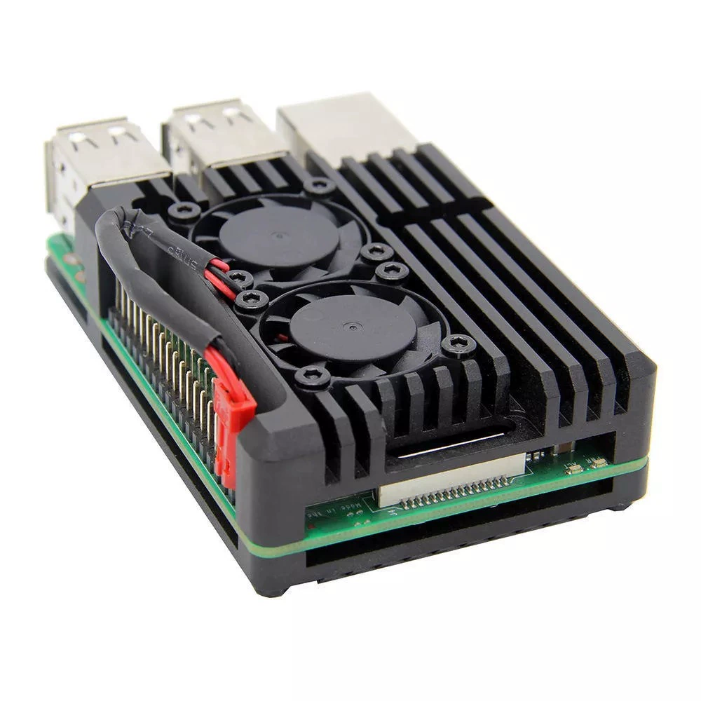 Raspberry Pi Mainboard Character Box Raspberrypi3 Generation B Type 2B/3B+Aluminum Alloy Slutin Slutin Accessories