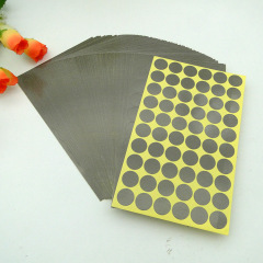 批發灰色圓點不乾膠貼紙圓形色標封口標籤貼記分類標籤紙