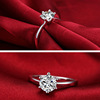 Fashionable wedding ring for beloved, city style, one carat