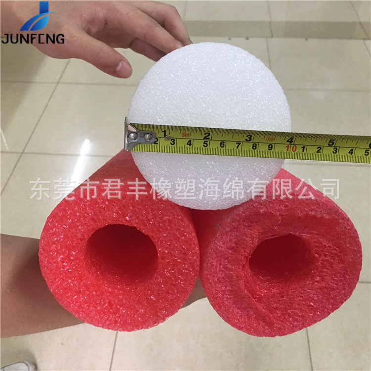 厂家供应10cm直径珍珠棉棒 淘气堡EPE海绵包管缓冲减压护套