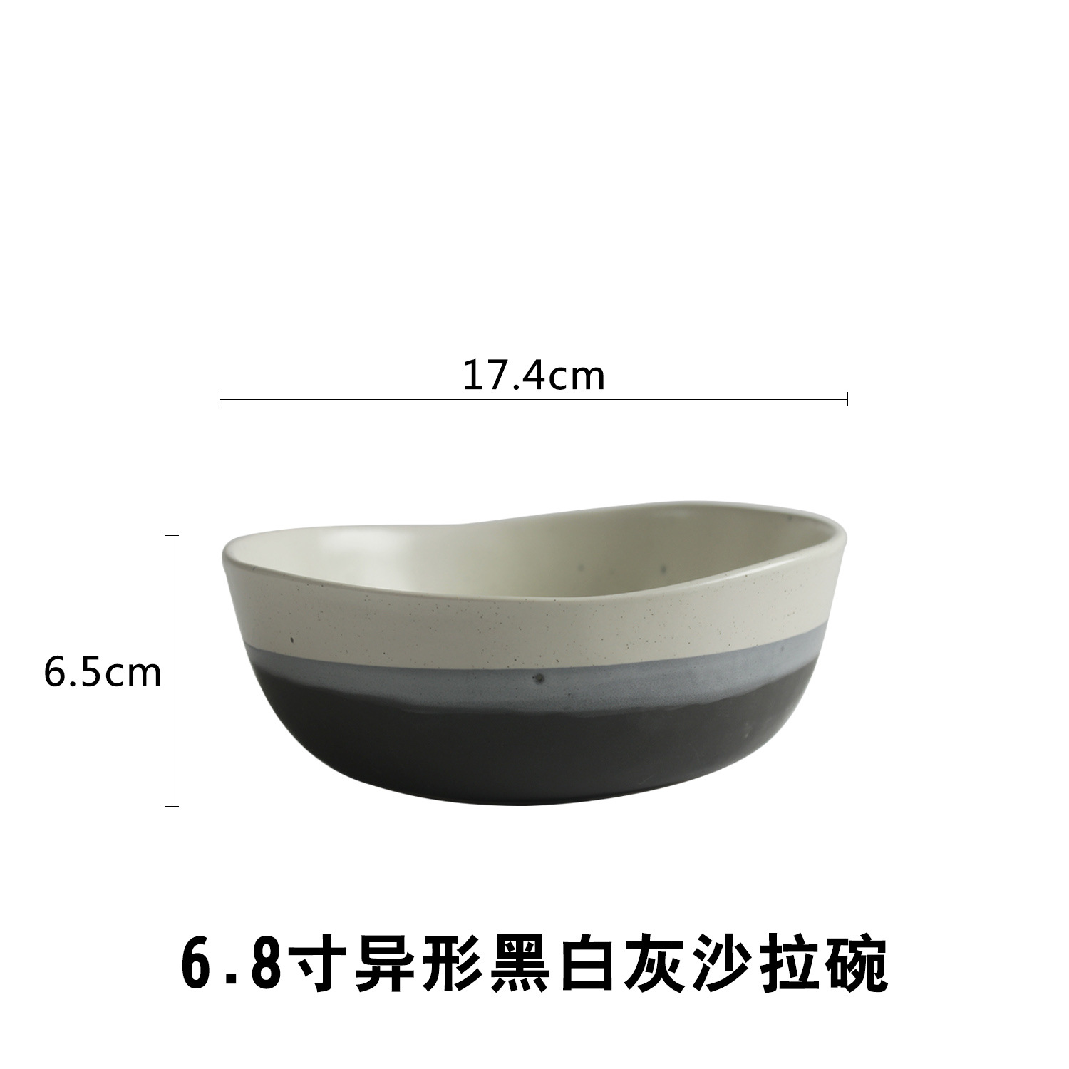 Creativo blanco y negro de cerámica vajilla traje restaurante tazón de arroz tazón de fideos hogar plato de cerámica ensalada taza