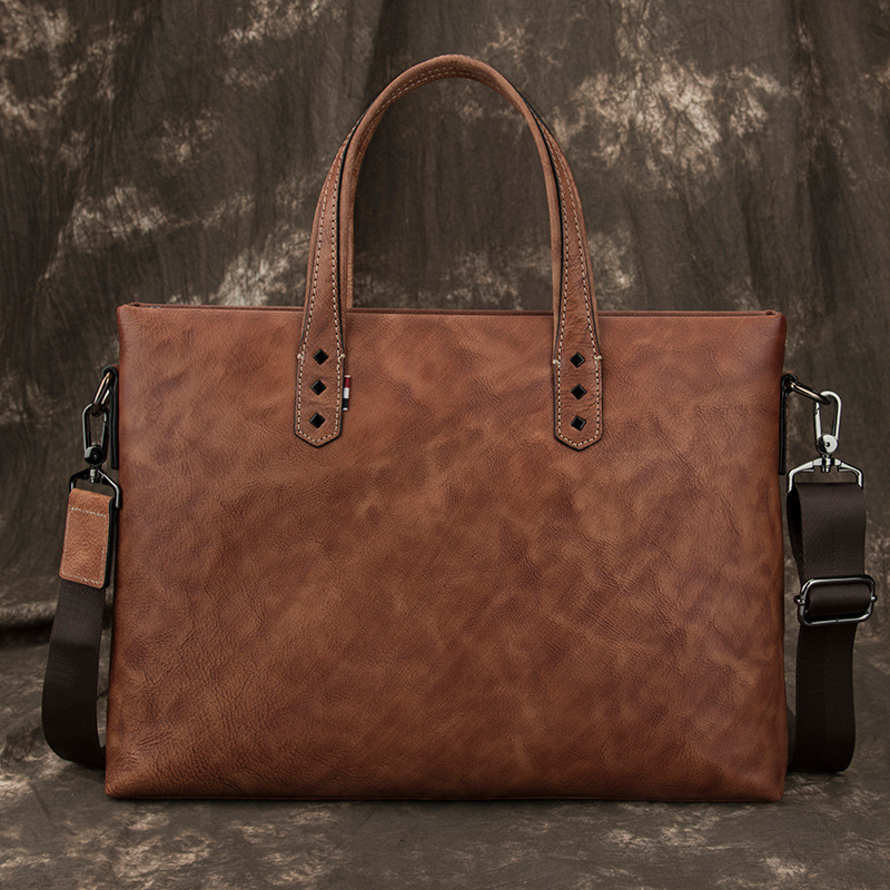 Retro leather laptop