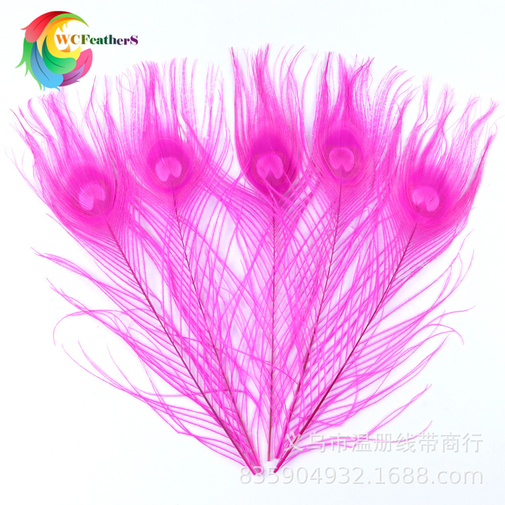 温册厂家直销天然孔雀羽毛DIY家居花瓶装饰婚庆道具新娘胸花材料详情图13