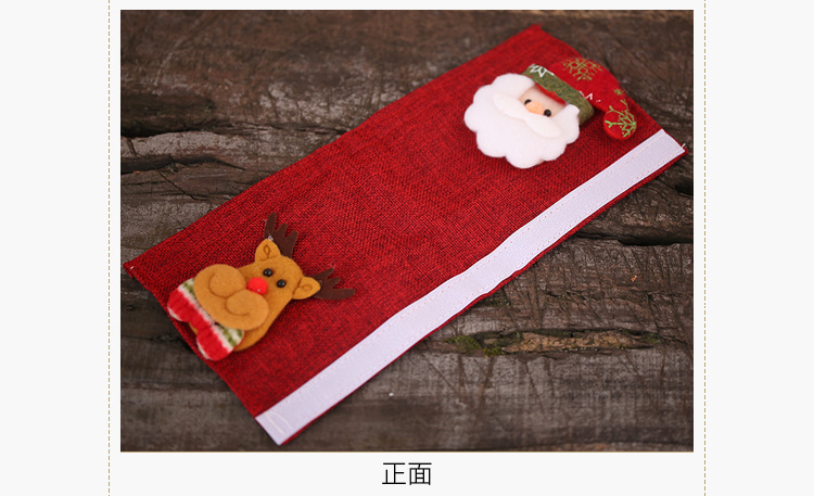 Christmas Decoration Supplies Microwave Oven Gloves Sackcloth Refrigerator Refrigerator Gloves Oven Cover display picture 6