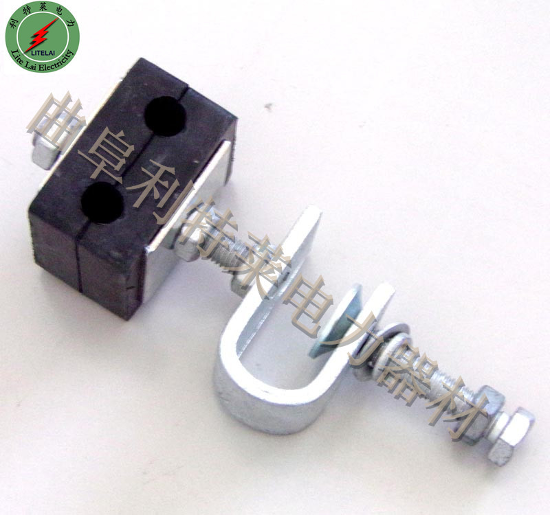 ADSS塔用引下线夹光缆夹具光缆引下线夹 橡胶夹块引下线夹