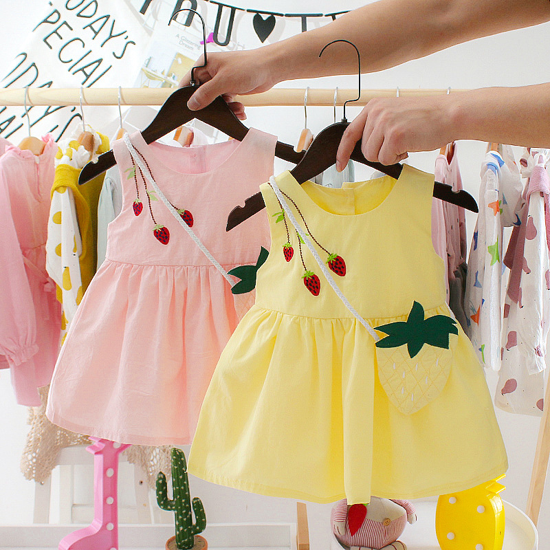Send bags 0-3 Infants girl Dress summer princess Korean Edition Children's clothing ins Explosive money Female baby skirt