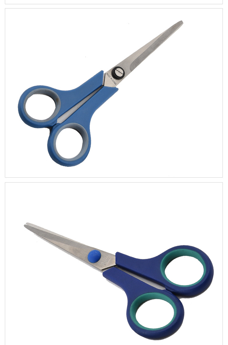 不锈钢橡塑办公剪刀多用学生剪文具儿童剪刀剪家用剪纸详情10