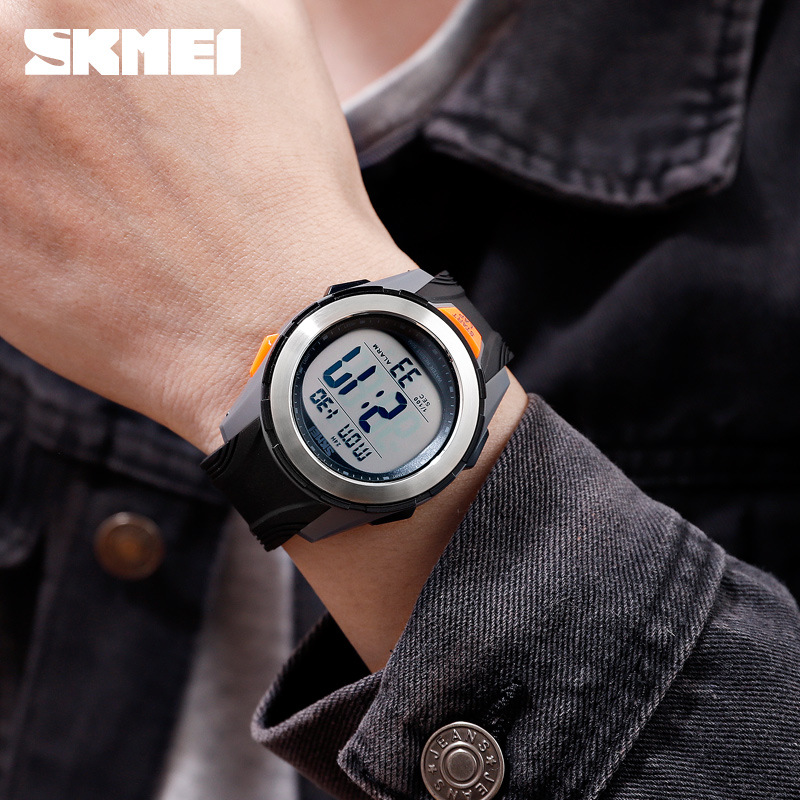 Skmei estudiante deportes al aire libre pantalla digital reloj electrónico moda retroiluminación pareja nuevo reloj electrónico impermeable 1503