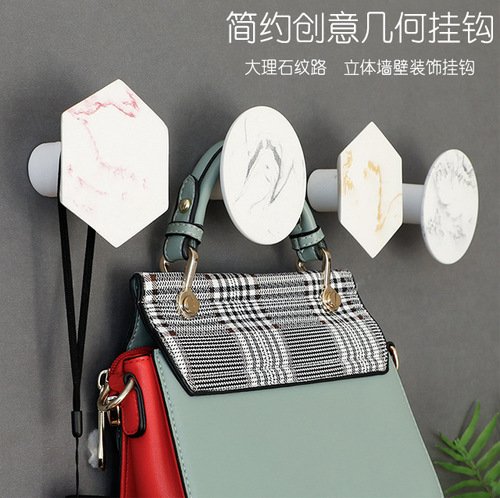 Cross-border wholesale wall cloud decoration hooks wall decorations bedroom door rear coat hook three-dimensional single hook resin coat hook