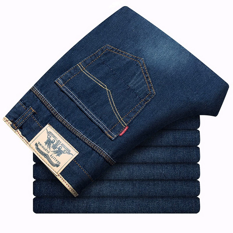 (Cross-border trading), summer jeans, trend universal trousers, loose straight fit, Korean style