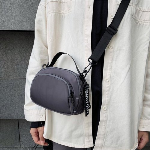 Men's Instagram-worthy Crossbody Bag, Mini Trendy Phone Pouch from Popular Brand, Compact Shoulder Backpack Perfect for Nightclub Dancing