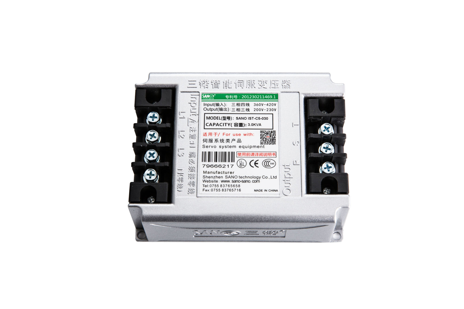 SANO三锘智能伺服变压器IST-C5-030（3.0KVA）