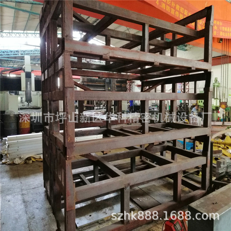 大型龙门CNC 焊接 机器人底座 磨铣打孔攻牙导轨机械自动化加工