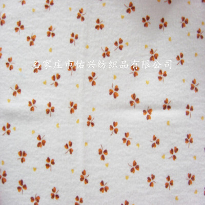 [现货外贸印花卡通法兰绒 起绒布 全棉起绒布cotton flannel]