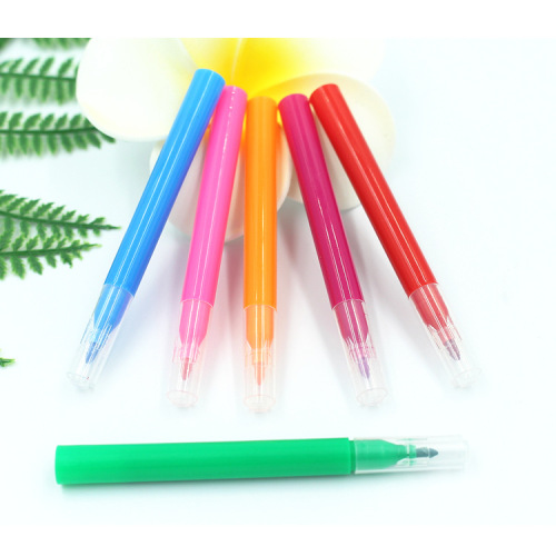 Wholesale Washable Mini Set of 6 Colors 12 Colors Watercolor Drawing Notebooks Pens Transparent Cap Doodle Brushes