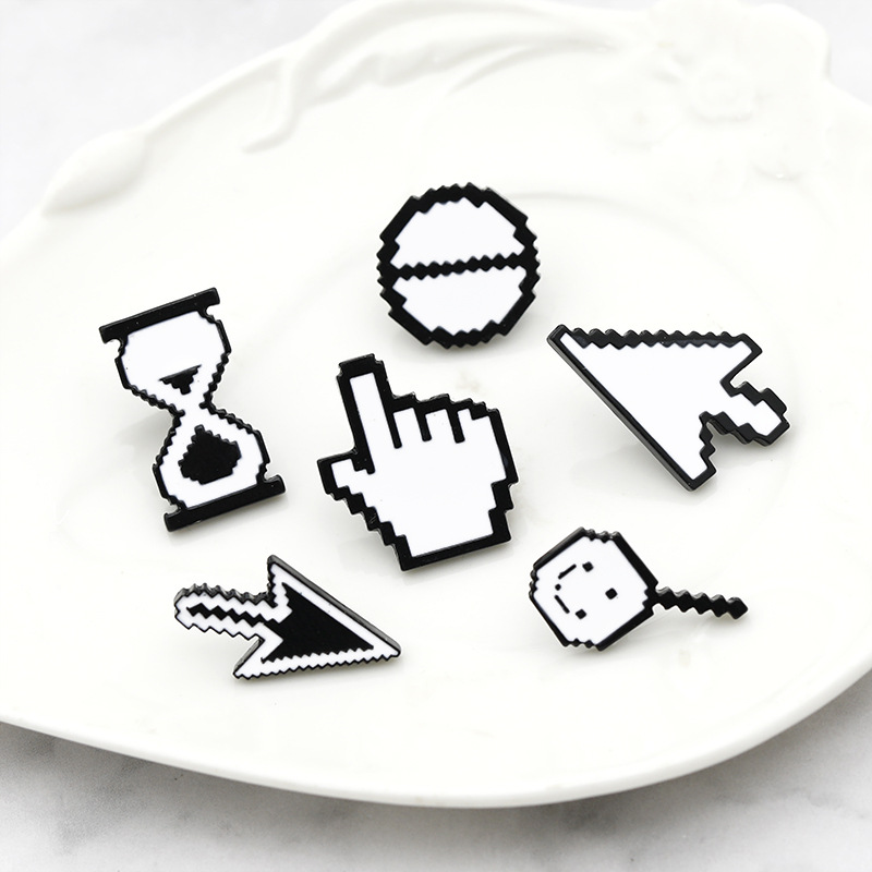Alloy Material Geometric Pattern Cartoon Style Pin Geometric Alloy Plating Unisex Brooches