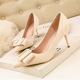 899-3 han edition high-heeled shoes high heel with thin shallow sweet mouth pointed belt buckle elegant banquet single woman shoes