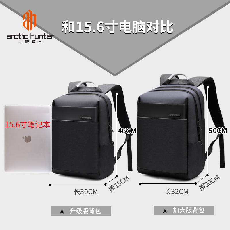 跨境2019新款电脑双肩包男欧美潮流书包英伦商务背包男士休闲户外