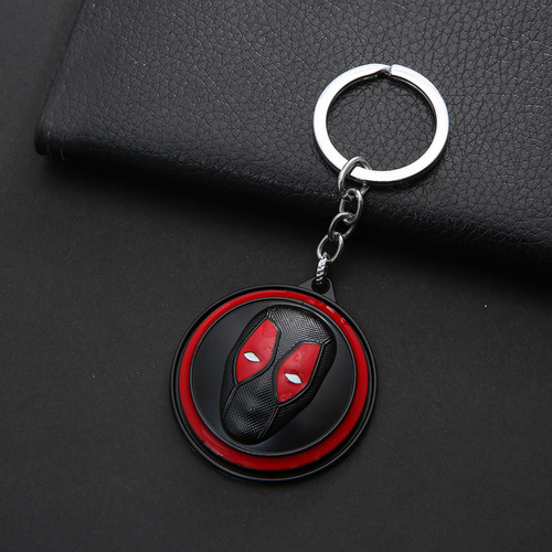 Creative Deadpool movie peripheral key ring rotating keychain car key accessories manufacturer wholesale