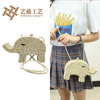 Elephant Grass Packing ins new pattern Seaside on vacation Beach Bag Messenger Small bag Mini lovely Woven bag Rattan bag