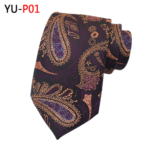 New men jacquard tie cashew tie business professional attire match tie dress suit blazer neck tie for men flower pattern