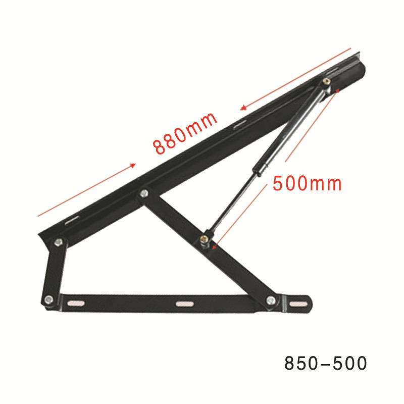 床用气撑支架举升器 床架床箱板式床翻板液压支撑杆880mm