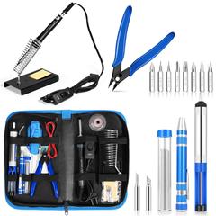 Temperature regulating soldering tool with switch 60W with tool bag diagonal pliers screwdriver tin wire soldering iron wholesale