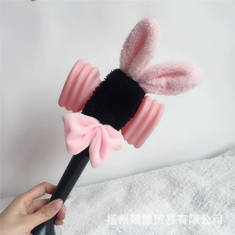 Южная Корея розовая помощь палка лампа крышка порошок чернила воздушный молоток палка плюшевая крышка Lisa flash stick BLACK