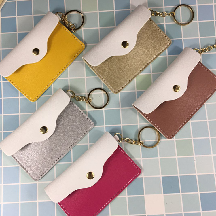 Manufacturer Wholesale Stall Source Girl Mini Cute Zero Wallet Key Chain Coin Card Bag Flip To Receive Gifts