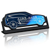 SUV stainless steel, metal car, rotating parking rack, telephone engraved