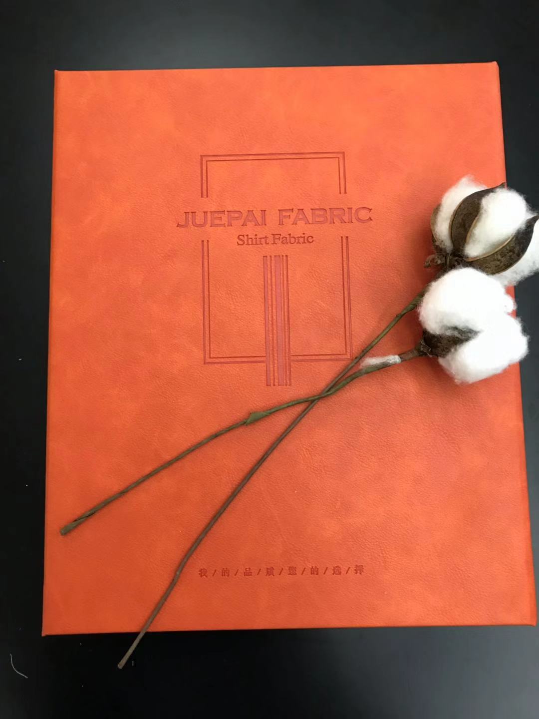 厂家直销爵牌 高档液氨免烫衬衫面料样卡色卡  衬衣面料色卡样板