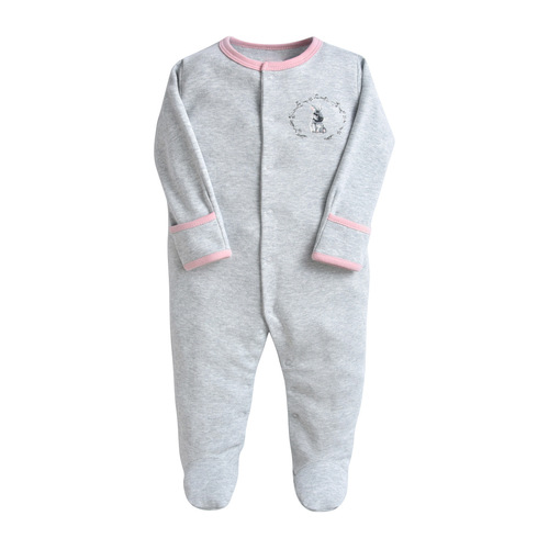 Foreign trade ins aliexpress wish three-piece set of cotton foot-wrapped baby rompers, newborn long-sleeved jumpsuit