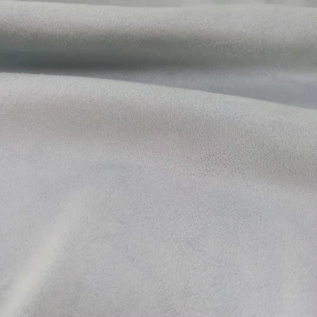 【厂家现货】麂皮绒布家纺鞋材箱包抱枕沙发麂皮绒面料复合绒布底