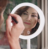 Fan dressing mirror LED dressing mirror BeautyBreeze mirror triple folding makeup mirror