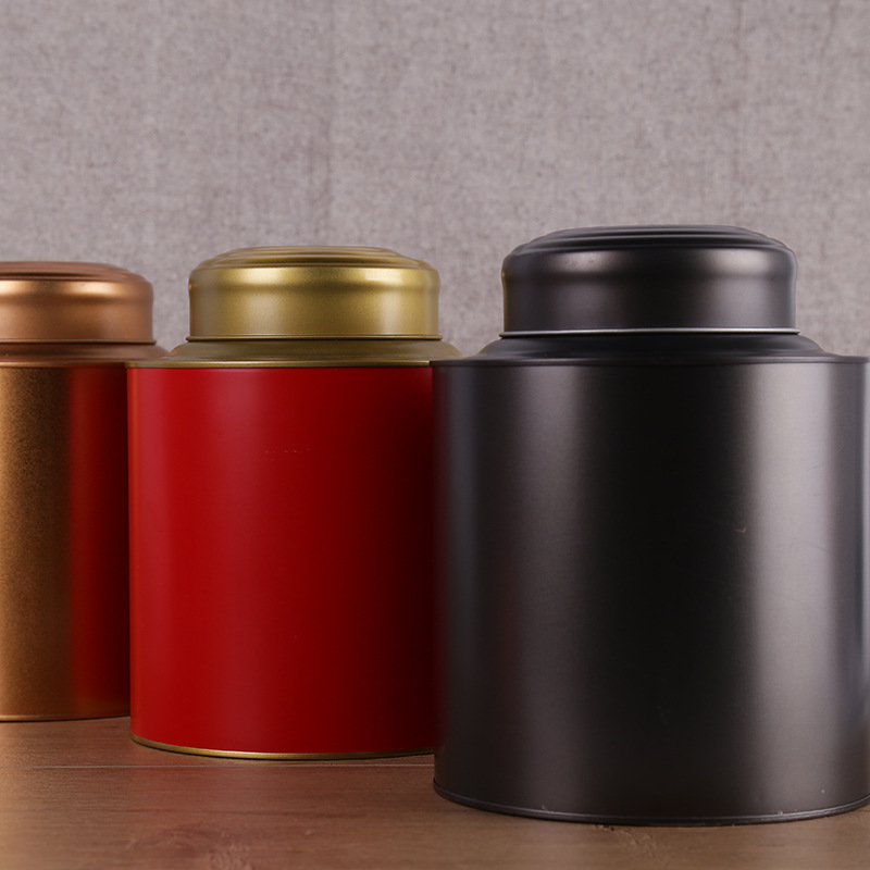 Tinplate tea tin cans packaging metal cans double sealed moisture-proof Lianxing tinplate cans round