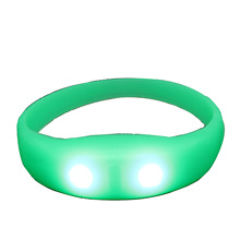 源头工厂 年会活动礼品LED手环 可印刷logo硅胶发光手镯