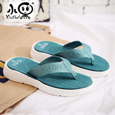 Black slipper new pattern summer Beach shoes personality man Exorcism Sandals fashion The thickness of the bottom flip flops